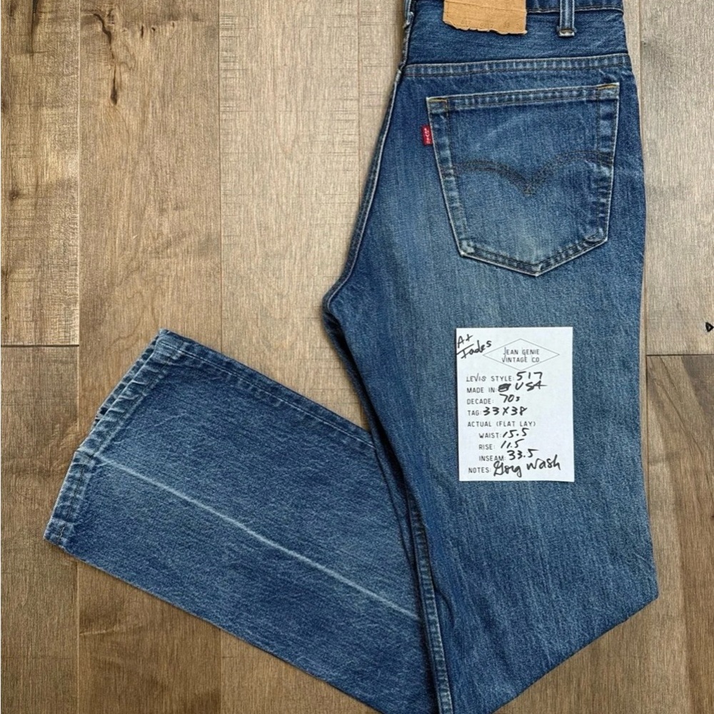 1970s Levi’s USA 517: the OG bootcut and favorite of Carolyn Bessette-Kennedy - Picture 2 of 7
